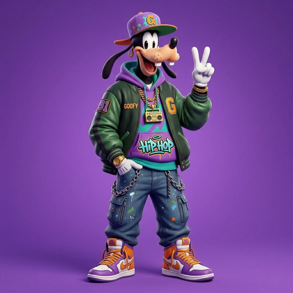 Urban Hip-Hop Goofy Figure – STL