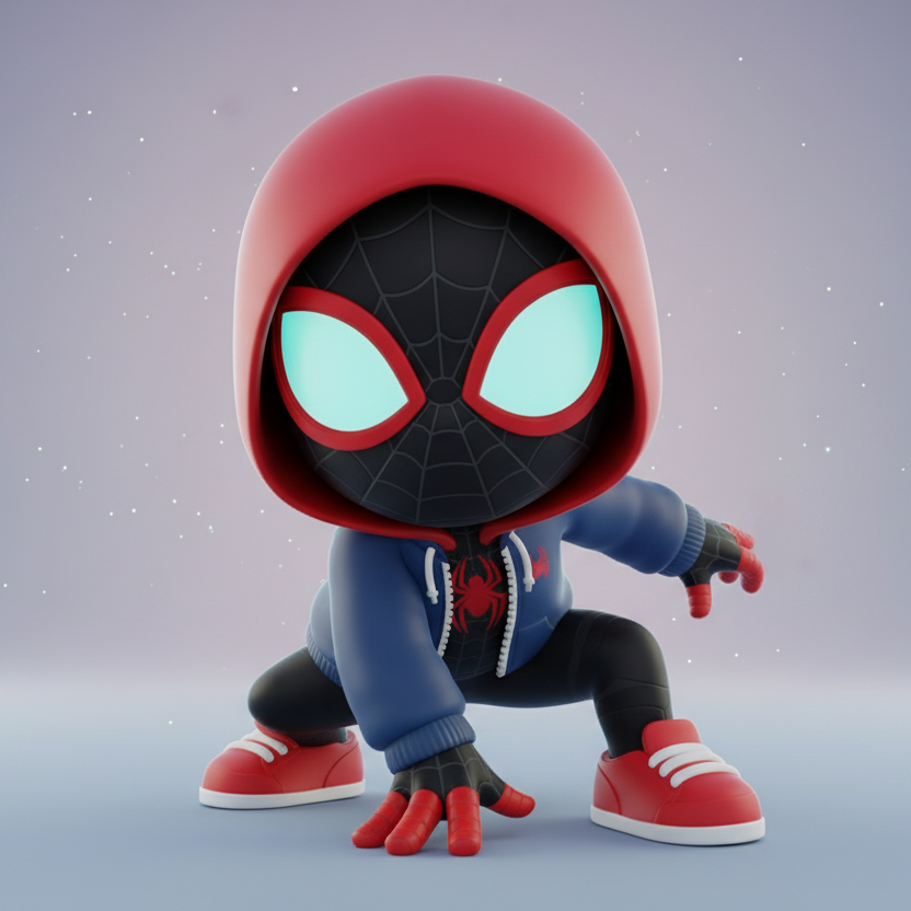 Miles Morales (Spider-Man) – Chibi STL