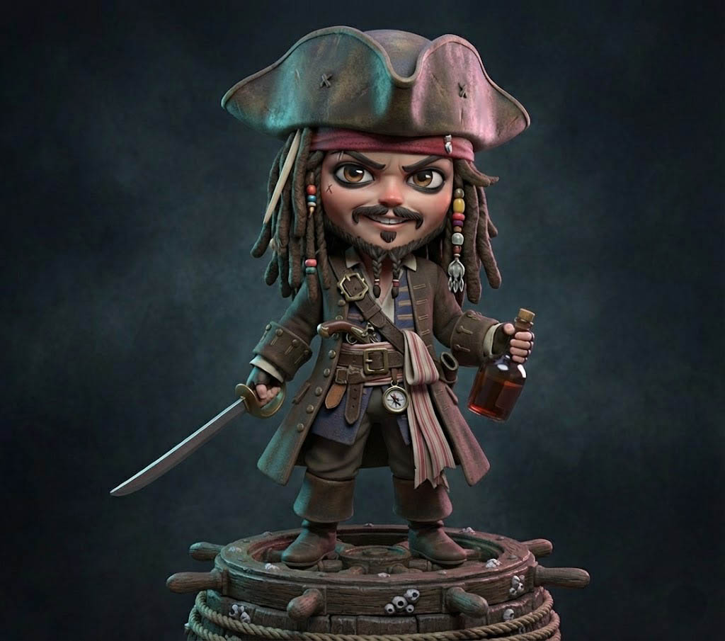 Jack Sparrow – Chibi STL