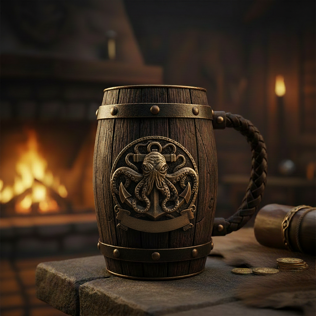 Kraken Anchor Mug – STL