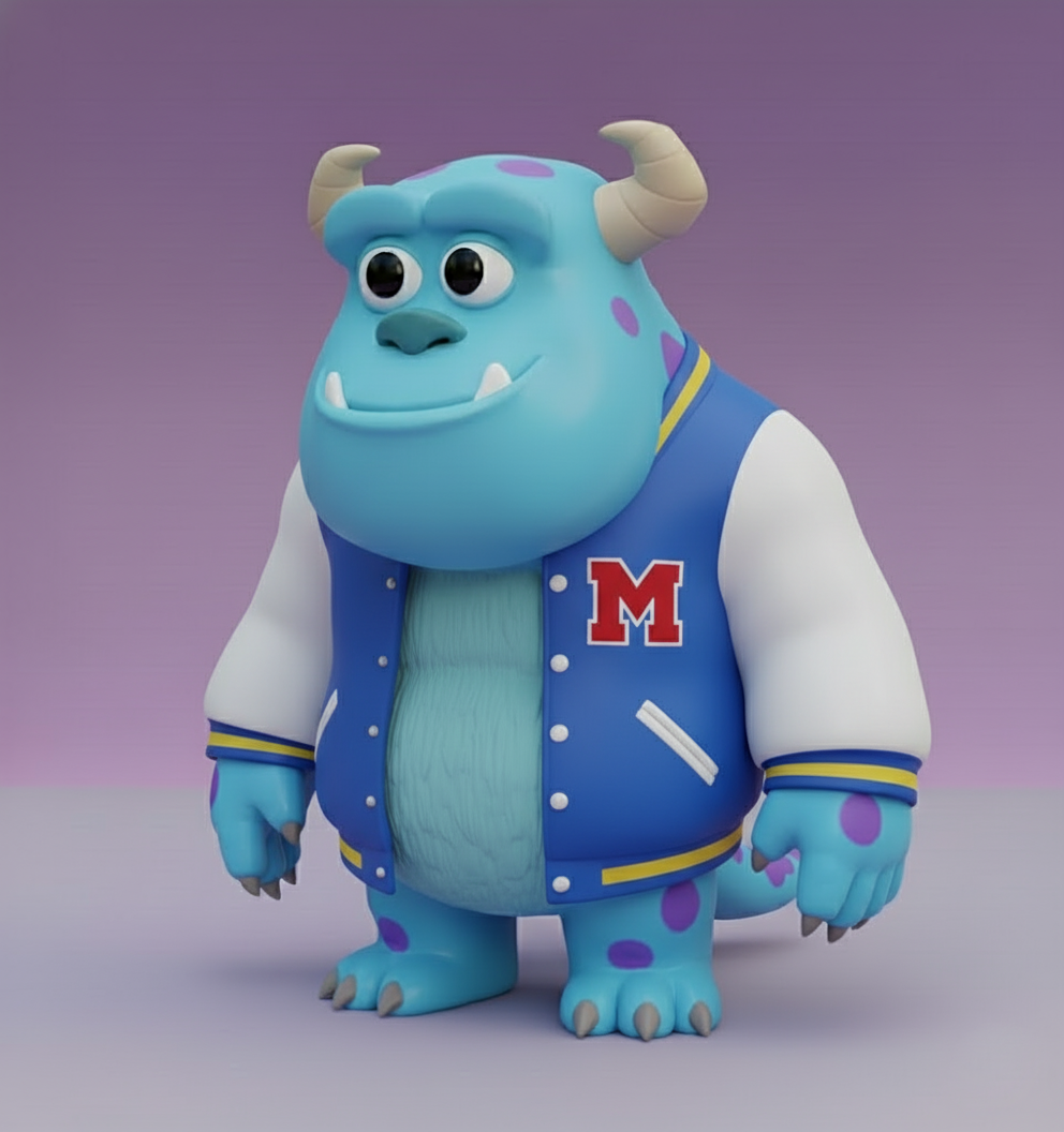 Sulley Monsters, Inc – Chibi STL