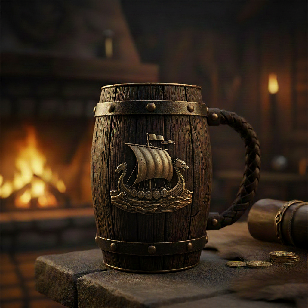 Viking Longship Mug – STL