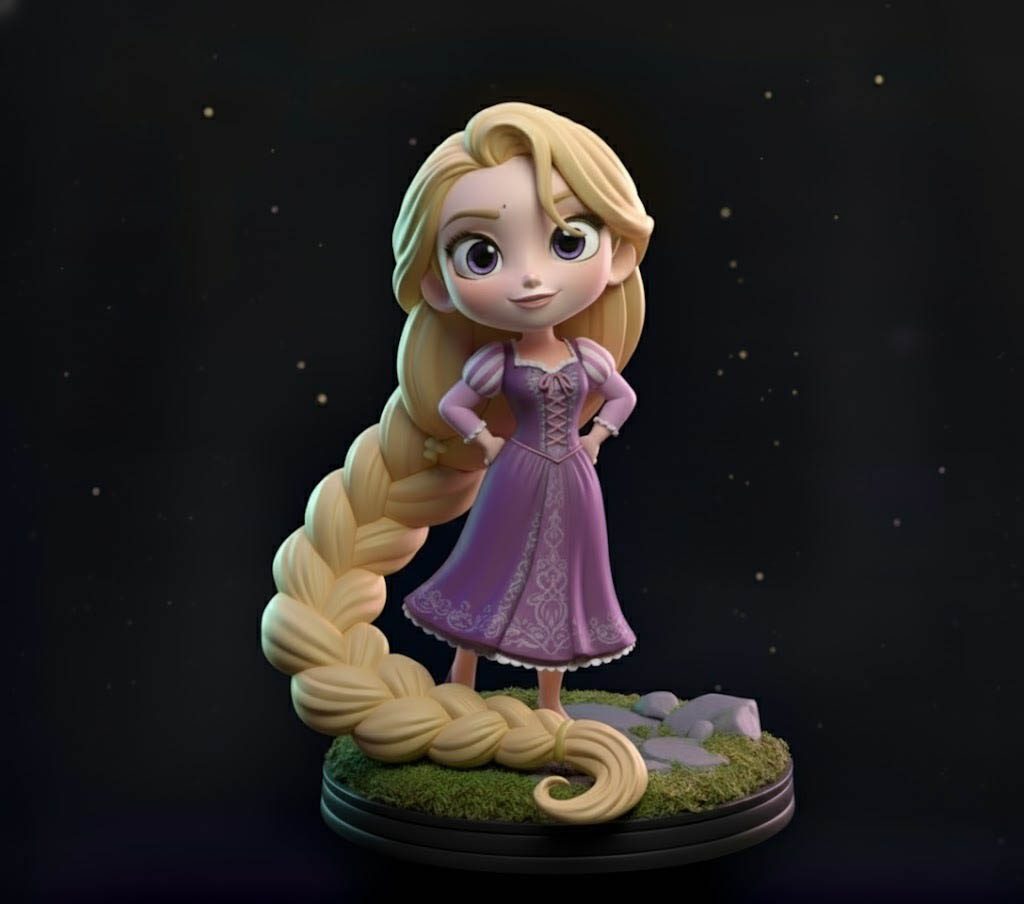 Princess Rapunzel – Chibi STL