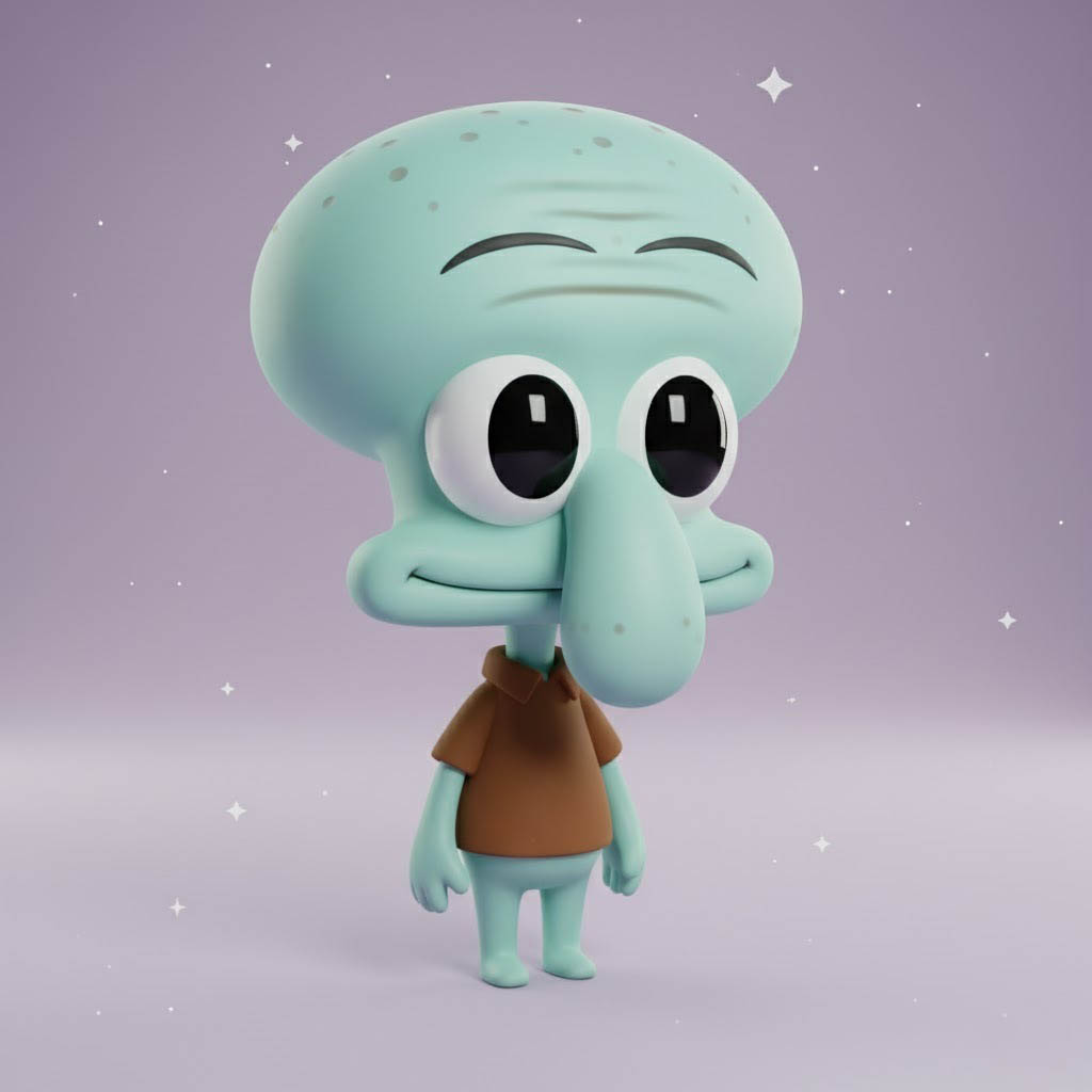 Squidward – Chibi STL