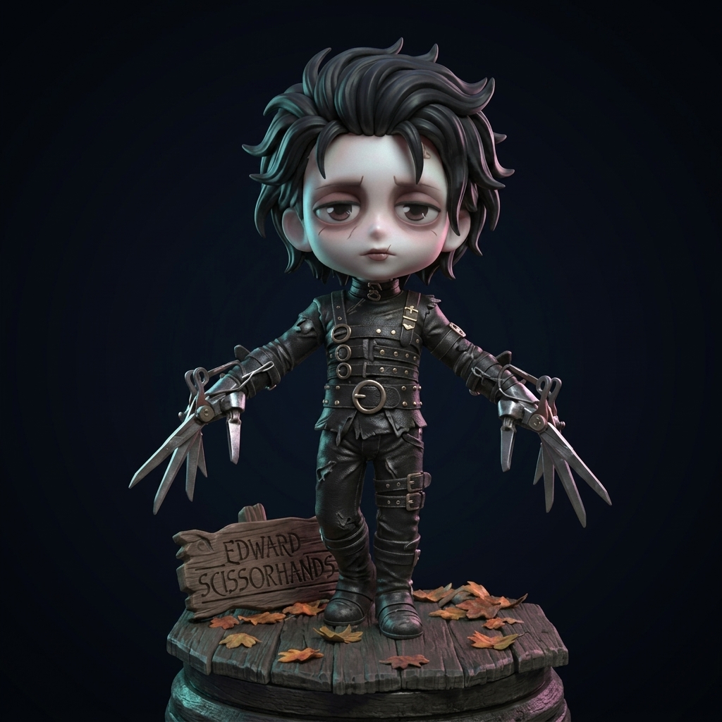 Edward Scissorhands – Chibi STL